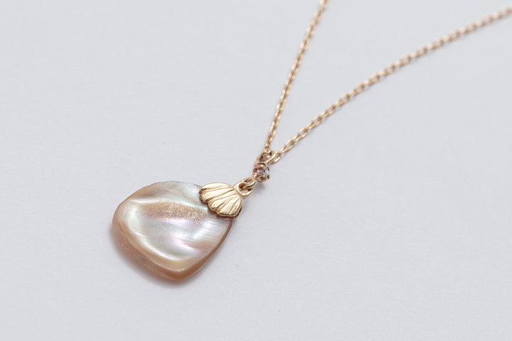 שרשרת צדף זהב ויהלום