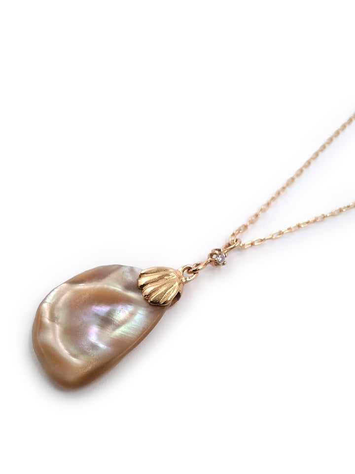 שרשרת צדף זהב ויהלום