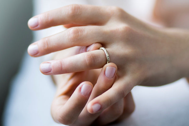 14K Yellow Solid Gold Ring, Unique Bridal Ring Set, Wedding Band And Engagement Rings, Minimalist Gold Diamond Ring, Rings For Women