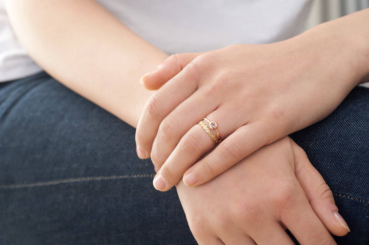 Unique Wedding Band, 18K  Solid Gold wedding Ring, Delicate Gold Ring, Minimalist Gold Ring, Holiday Gift, Woman's Ring, Spiral Ring