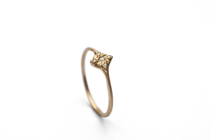 Matching 14k/18k Solid Gold and Diamond Engagement Ring & Wedding Band for Women | Simple yet Beautiful Real Yellow Gold Bridal Rings Set