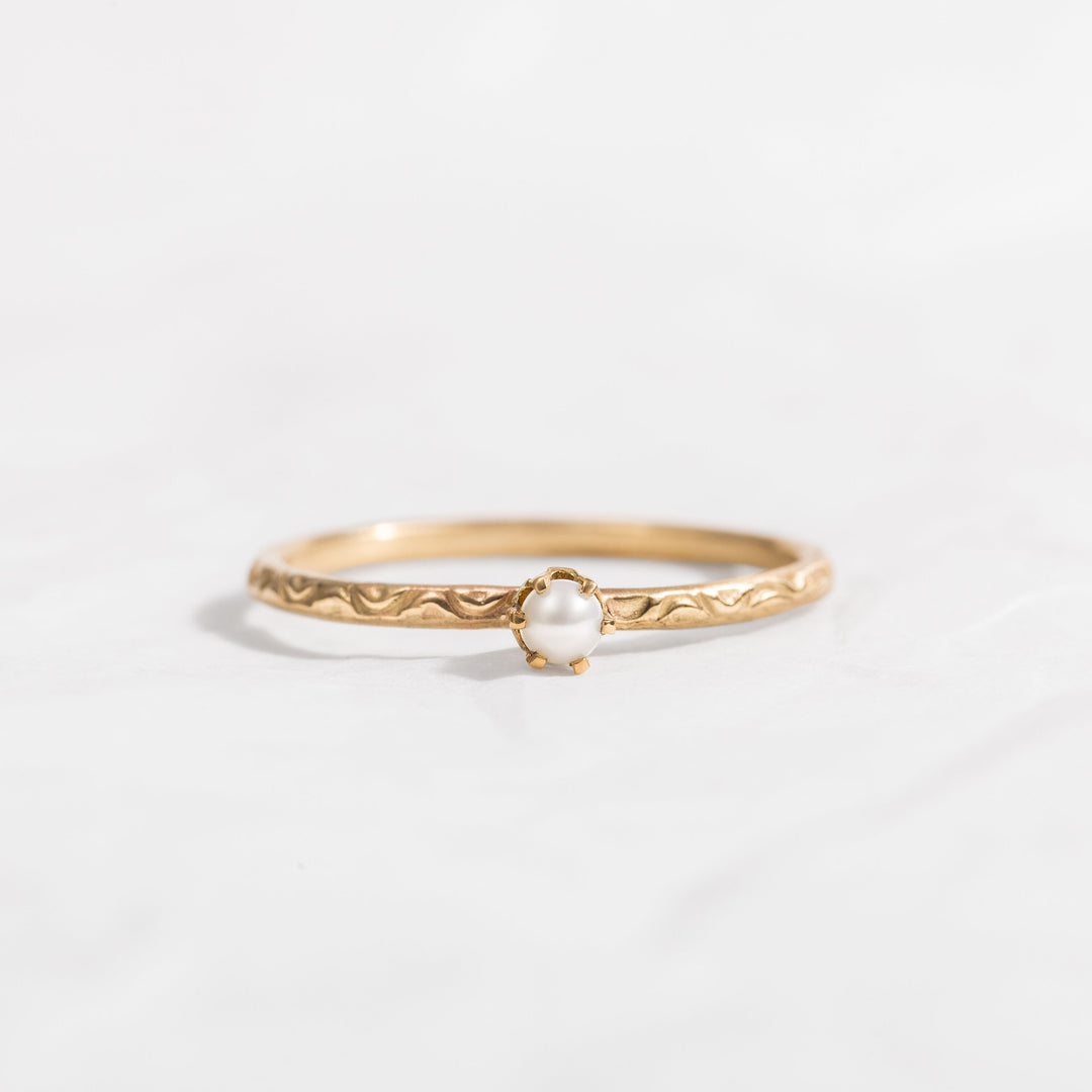 14k Solid Gold Thin Wedding Ring, Engagement Ring, Wedding Ring, Gold Engraved Ring, Handmade